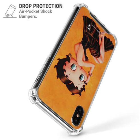 Betty Boop Little Black Dress iPhone XS Max Clear Case